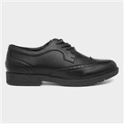 Lilley Agnes Womens Brogue Lace Up Shoe in Black (Click For Details)